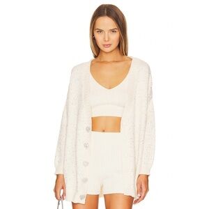 Olivia Rubin Mika Cardigan in White Size L